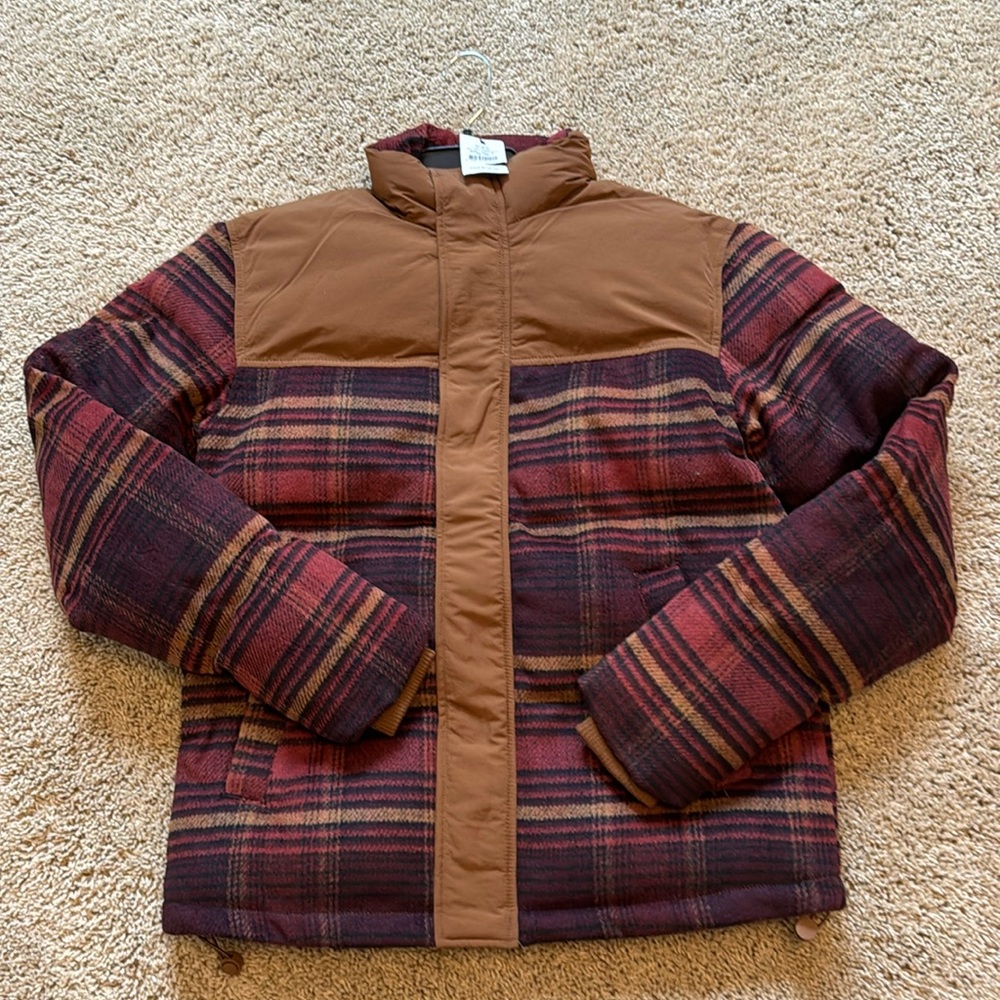 NWT Plaid Cootonon Winter Jacket Coat